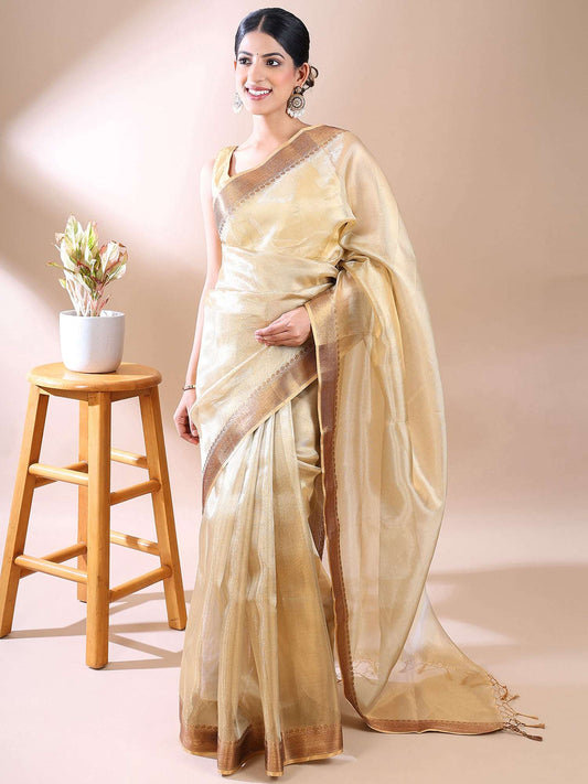 Sunehri Grace - Golden Tissue Elegance