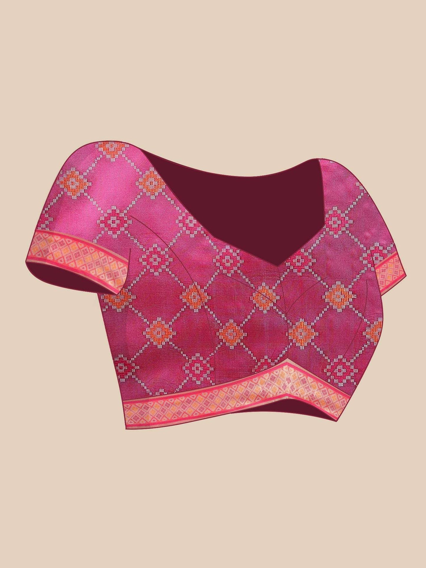 Neel Patola - Semi Silk Zari Weave Saree