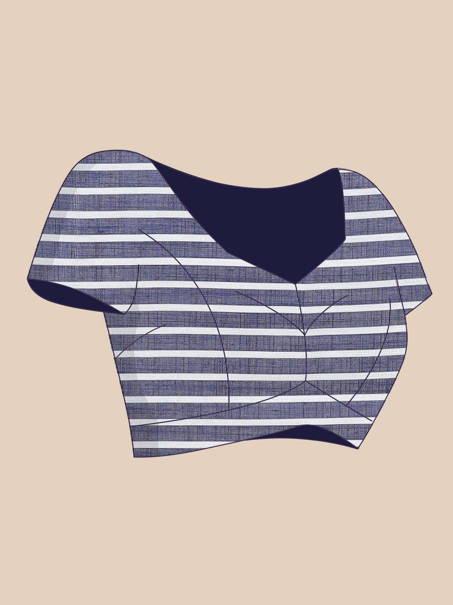 Tapi Penguin Stripe Saree