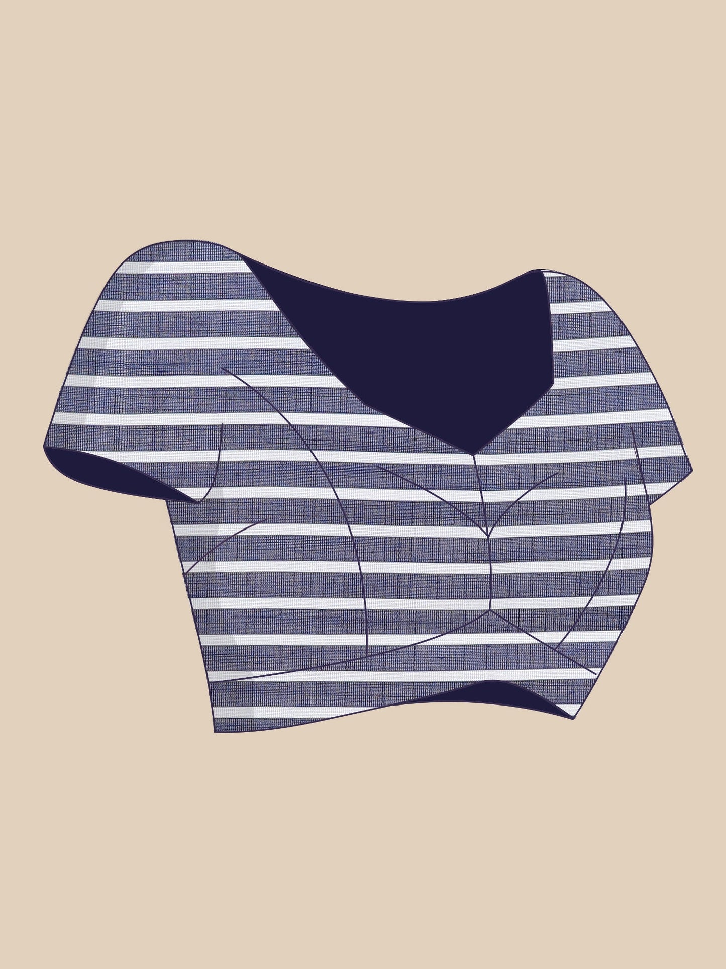 Tapi Penguin Stripe Saree