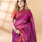 Regal Purple Chanderi Cotton Saree