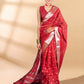 Maroon Chanderi Silk Banarasi Saree