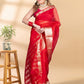 Red Banarasi Organza Saree