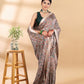Green and Beige Matka Silk Madhubani Saree