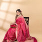 Pink Chanderi Silk Banarasi Saree