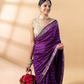 Purple Assam Silk Saree
