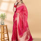 Pink Chanderi Silk Banarasi Saree