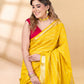 Sunflower Yellow Assam Silk Saree