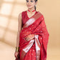 Maroon Chanderi Silk Banarasi Saree