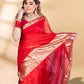 Red Banarasi Organza Saree