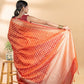 Orange Banarasi Chanderi Zari Saree