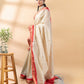 Beige Chanderi Cotton Tussar Saree