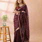 Wine Assam Silk Saree