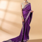 Purple Assam Silk Saree
