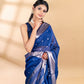 Blue Chanderi Silk Banarasi Saree