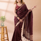 Wine Assam Silk Saree