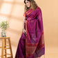 Regal Purple Chanderi Cotton Saree
