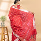 Maroon Chanderi Silk Banarasi Saree