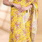 Mustard Yellow Linen Cotton Tissue Saree