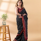 Black and Maroon Maheshwari Silk Saree