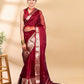 Maroon Banarasi Organza Saree