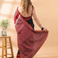 Black and Maroon Maheshwari Silk Saree