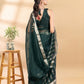Dark Green Banarasi Organza Saree