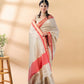 Beige Chanderi Cotton Tussar Saree