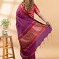 Regal Purple Chanderi Cotton Saree