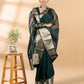 Dark Green Banarasi Organza Saree