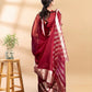 Maroon Banarasi Organza Saree