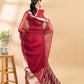 Maroon Banarasi Organza Saree