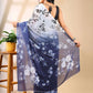 Ivory Petals Georgette Saree