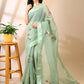 Aranya Applique - Chanderi Cotton Saree