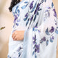 Blue Bloom Georgette Saree