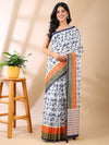 Tapi Penguin Stripe Saree