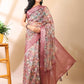 Blush Garden Organza Saree