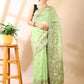 Green Jamdani Cotton Saree