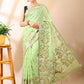 Green Jamdani Cotton Saree
