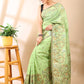 Green Jamdani Cotton Saree