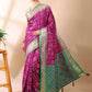 Gul Patola - Semi Silk Saree in Royal Purple