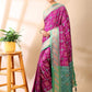 Gul Patola - Semi Silk Saree in Royal Purple