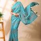 Ocean Dusk - Bandhani Georgette Silk Saree
