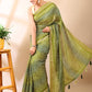 Olive Tapestry -  Bandhani Elegance Saree