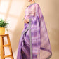 Gulbadan Lilac Organza Saree