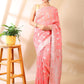 Gulzaar - Cotton Silk Saree in Rose Pink