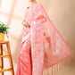 Gulzaar - Cotton Silk Saree in Rose Pink
