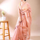 Rose Applique - Chanderi Cotton Saree