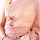 Rose Applique - Chanderi Cotton Saree