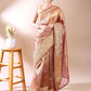 Noor-e-Gulab - Wine Toned Heritage Weave